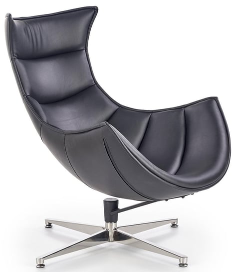 Fotel relaksacyjny ELIOR Lavos, czarny, 57x65x78 cm Elior