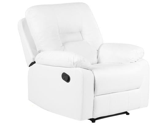 Fotel rozkładany BELIANI Bergen, biały, 101x85x74 cm Beliani