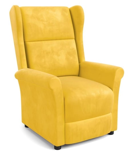 Fotel rozkładany ELIOR Alden 2X, musztardowy, 107x75x92 cm Elior
