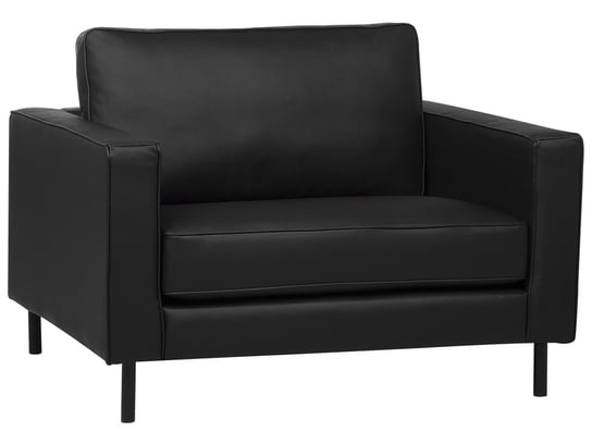 Fotel skórzany BELIANI Savalen, czarny, 56x90 cm Beliani