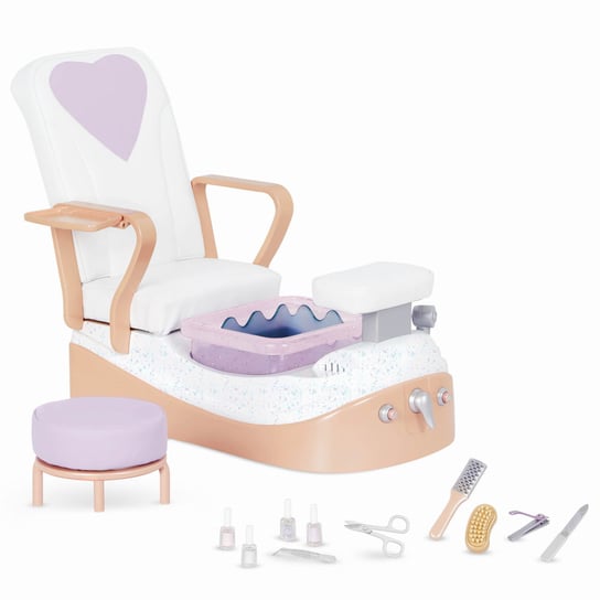 Fotel SPA dla lalek do PEDICURE – Yay, Spa Day! - OUR GENERATION OurGeneration
