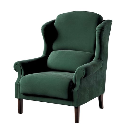 Fotel Unique, ciemny zielony, 85 × 107 cm, Velvet Dekoria