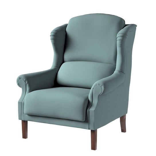Fotel Unique, eukaliptusowy błękit, 85 × 107 cm, Cotton Panama Dekoria