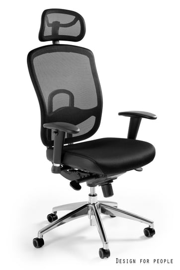 Fotel UNIQUE Vip, czarny, 132x54x50 cm Unique