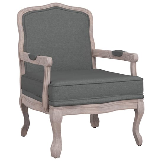 Fotel Vintage Francuski, Ciemnoszary, 64x64x90 cm Inna marka