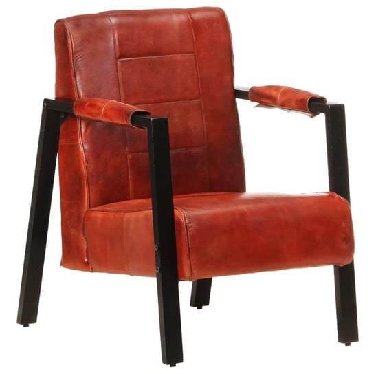 Fotel Vintage z Prawdziwą Skórą - 60x80x87 cm, Cie Inna marka