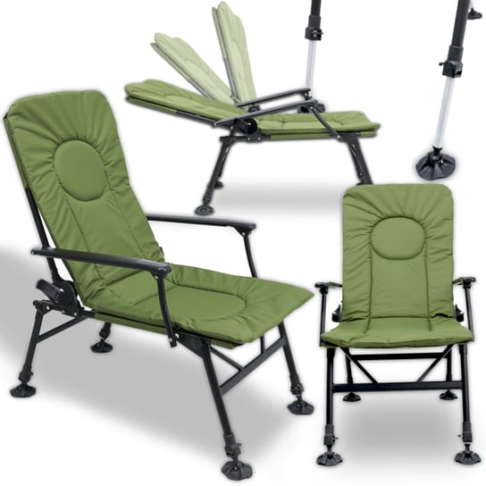 Fotel wędkarski składany Heckermann DS-CS01 Krzesło kempingowe Heckermann