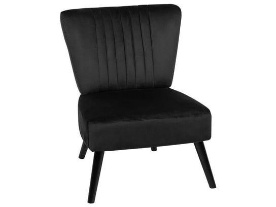 Fotel welurowy BELIANI Vaasa, czarny, 50x60 cm Beliani
