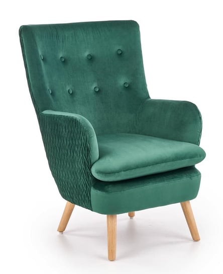 Fotel wypoczynkowy ELIOR Velma, zielony, 70x78x100 cm Elior