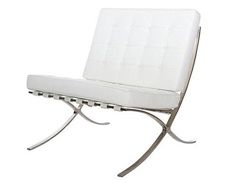 Fotel wypoczynkowy ELIOR Vilis, biały, 78x77x75 cm Elior