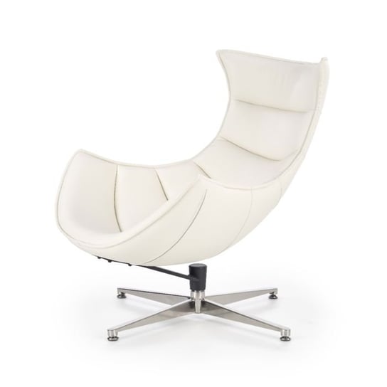 Fotel wypoczynkowy Lusso, skóra naturalna biała Style Furniture
