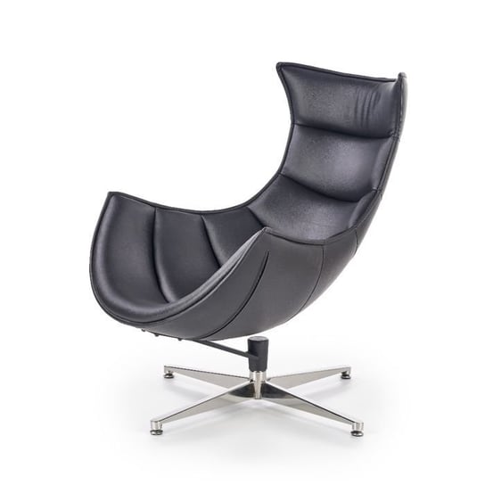Fotel wypoczynkowy Lusso, skóra naturalna czarny Style Furniture