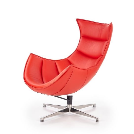 Fotel wypoczynkowy Lusso, skóra naturalna czerwona Style Furniture
