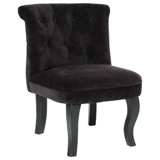 Fotel z oparciem Calixte Small, czarny, 56x50x63 cm Atmosphera Créateur d'intérieur