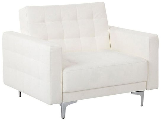 Fotel ze skóry ekologicznej BELIANI Aberdeen, biały, 60x80 cm Beliani