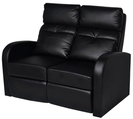 Fotele kinowe z podświetleniem LED ELIOR Mevic 2X, czarne, 103x128x85 cm Elior