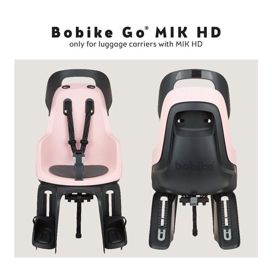 Fotelik row.Bobike GO bagażnik MIK HD Candy Pink Bobike