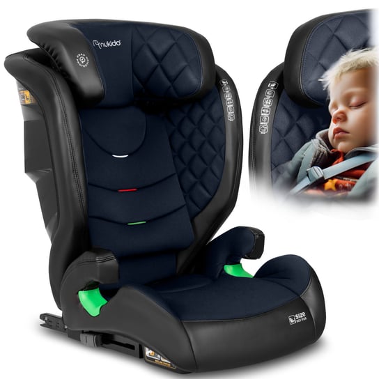 Fotelik samochodowy dla dzieci 15-36kg ISOFIX Nukido Louis I-SIZE granatowy Nukido