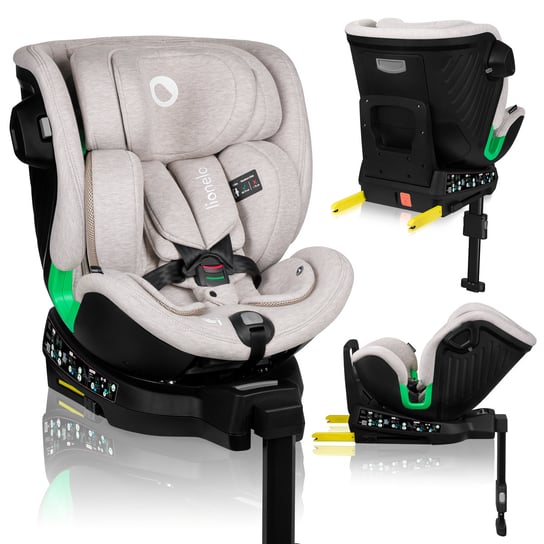 Fotelik samochodowy Isofix PRZÓD TYŁ 40-150cm z bazą Lionelo Harmony I-Size Lionelo