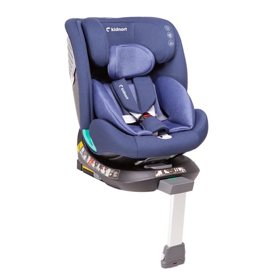 Fotelik samochodowy Radjur, ISOFIX noga stabilizująca, norma I-Size, obrotowy 360, waga dziecka do 36 kg kolor granatowy inna (Inny)