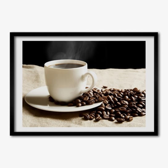 Foto grafika w ramce TULUP Aromatyczna kawa 70x50 cm Tulup