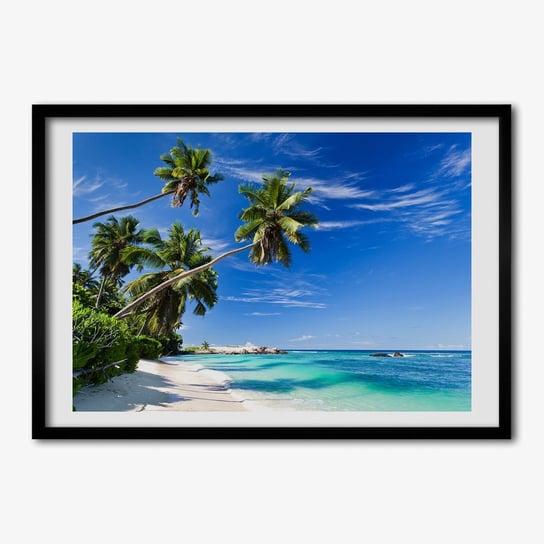Foto grafika w ramce TULUP Tropikalna plaża 70x50 cm Tulup