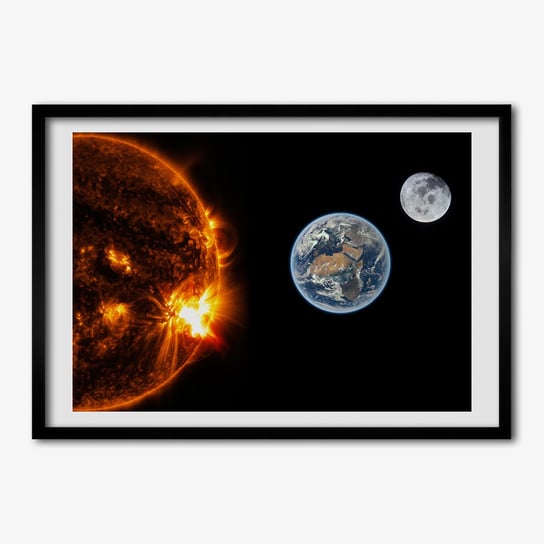 Foto grafika w ramie TULUP Układ słoneczny 70x50 cm cm Tulup