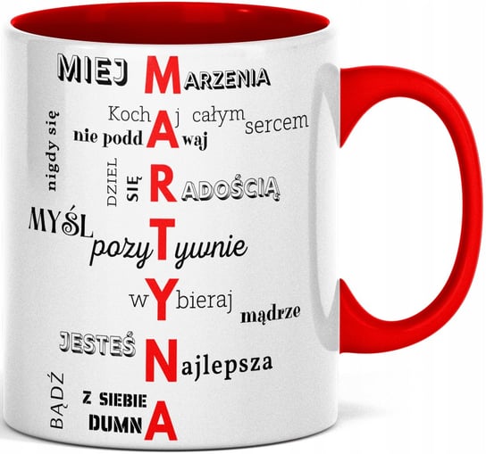 FOTO Kubek z imieniem nadrukiem ZDJĘCIEM MARTYNA MARTYNY URODZINY 18 30 40 candygift