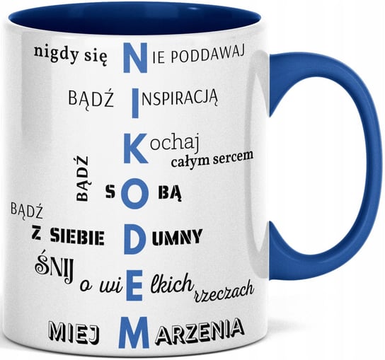 FOTO KUBEK Z IMIENIEM ZDJĘCIEM NADRUKIEM NIKODEM IMIENINY DLA NIKODEMA candygift
