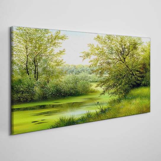 Foto-obraz Na Płótnie Drzewa rzeka natura 100x50 Coloray