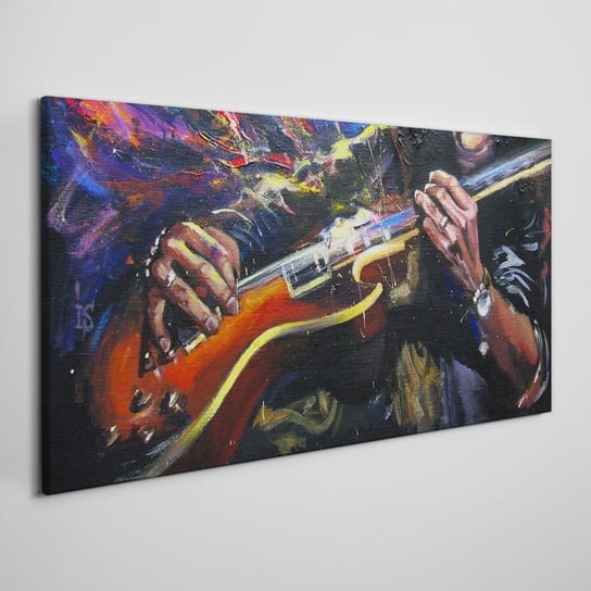 Foto-obraz na ramie płótno Muzyka gitara 100x50 cm Coloray