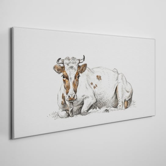 Foto-obraz na ramie płótno Zwierzę krowa 100x50 cm Coloray