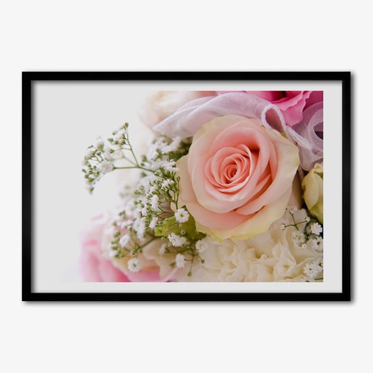 Foto ramka obraz na ścianę TULUP Bukiet kwiatów 70x50 cm Tulup