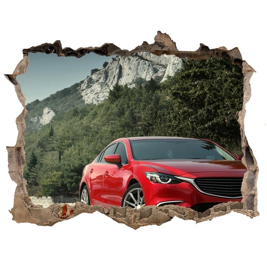 Foto zdjęcie dziura na ścianę Auto w górach 120x81, Tulup Tulup
