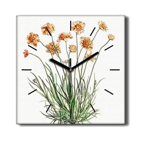 Foto zegar na płótnie cichy Kwiaty rośliny 30x30, Coloray Coloray