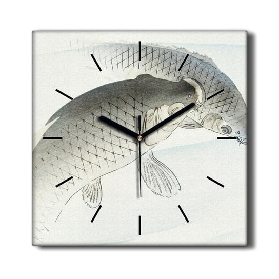 Foto zegar na płótnie cichy Zwierzęta ryby 30x30, Coloray Coloray