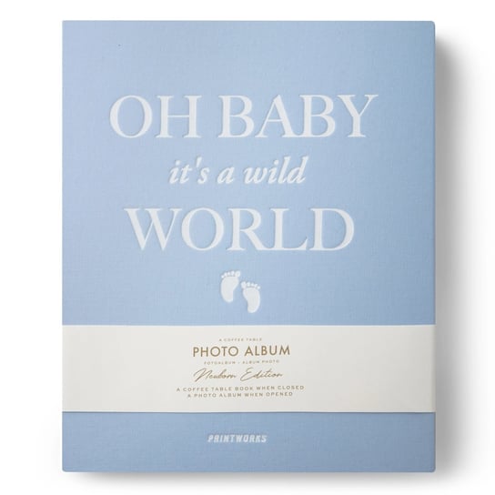 Fotoalbum - Baby It's a Wild World - niebieski | PRINTWORKS Printworks