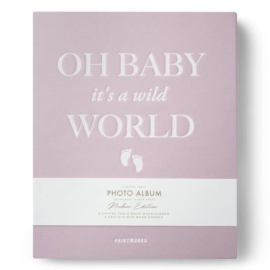 Fotoalbum - Baby It's a Wild World - różowy | PRINTWORKS Printworks