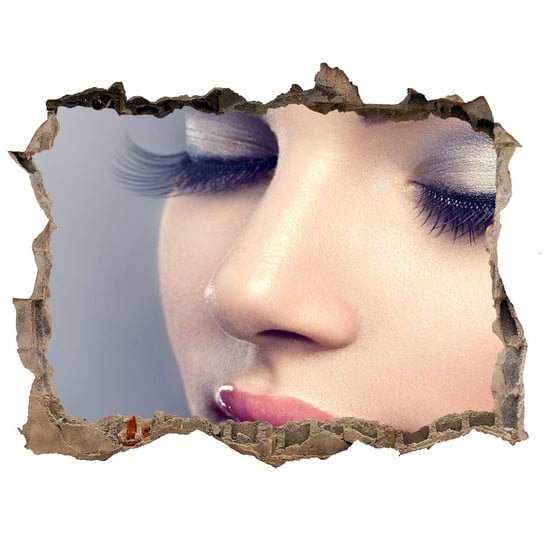 Fotoobraz dziura na ścianę Idealny makijaż 120x81, Tulup Tulup
