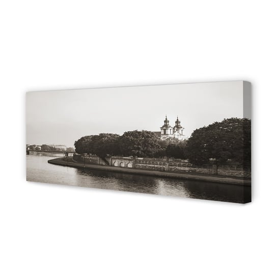 FotoObraz na płótnie TULUP Kraków Rzeka most 125x50 cm cm Tulup
