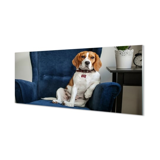 FotoObraz na płótnie TULUP Siedzący pies 125x50 cm cm Tulup