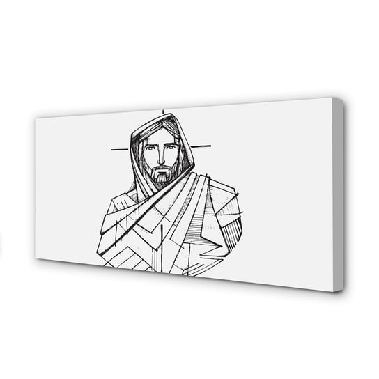 Fotoobraz na ścianę płótno TULUP Rysunek Jezus 120x60 cm cm Tulup