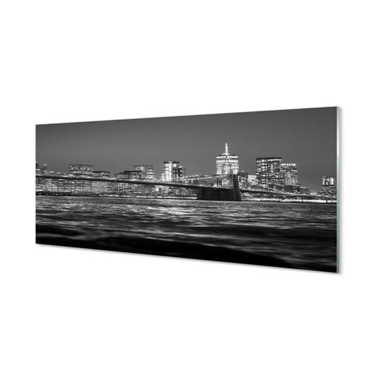 Fotoobraz na szkle TULUP Most rzeka panorama 125x50 cm cm Tulup