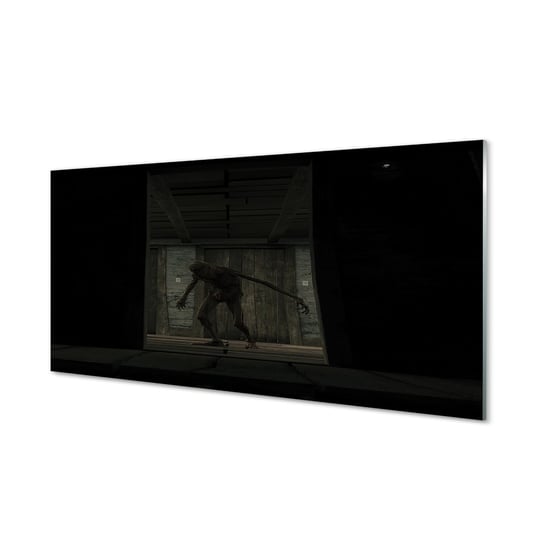 Fotoobraz na szkle TULUP Zombie budynek ciemno 100x50 cm Tulup