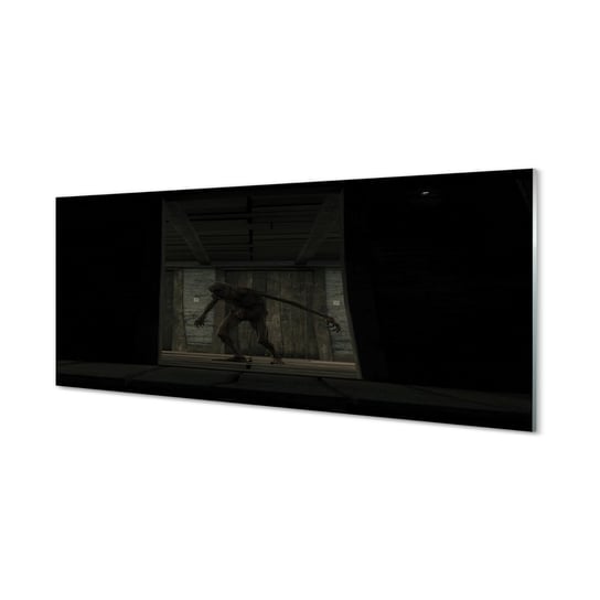 Fotoobraz na szkle TULUP Zombie budynek ciemno 125x50 cm cm Tulup