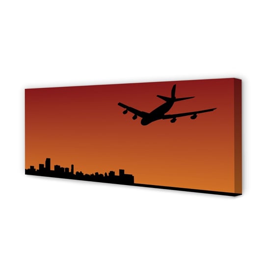 Fotoobraz płótno na ścianę TULUP Samolot niebo 125x50 cm cm Tulup