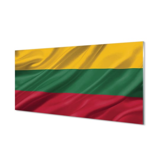 Fotoobraz szklany TULUP Flaga Litwy, 100x50 cm cm Tulup