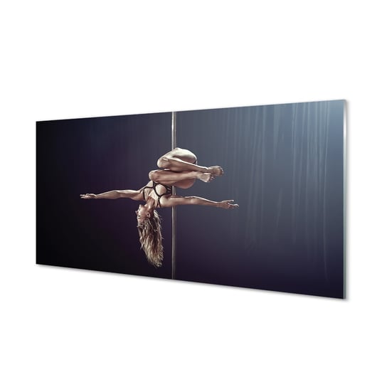 Fotoobraz szklany TULUP Taniec rura kobieta 100x50 cm Tulup