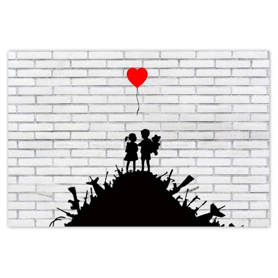 Fototapeta 104x70 Banksy Sterta broni Balon ZeSmakiem