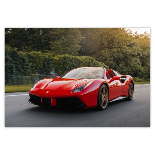 Fototapeta 152x104 Czerwone Ferrari ZeSmakiem